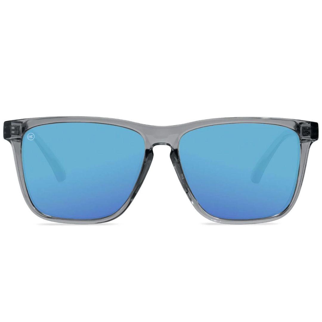 Knockaround Clear Grey/Aqua Fast Lanes Sport Sunglasses